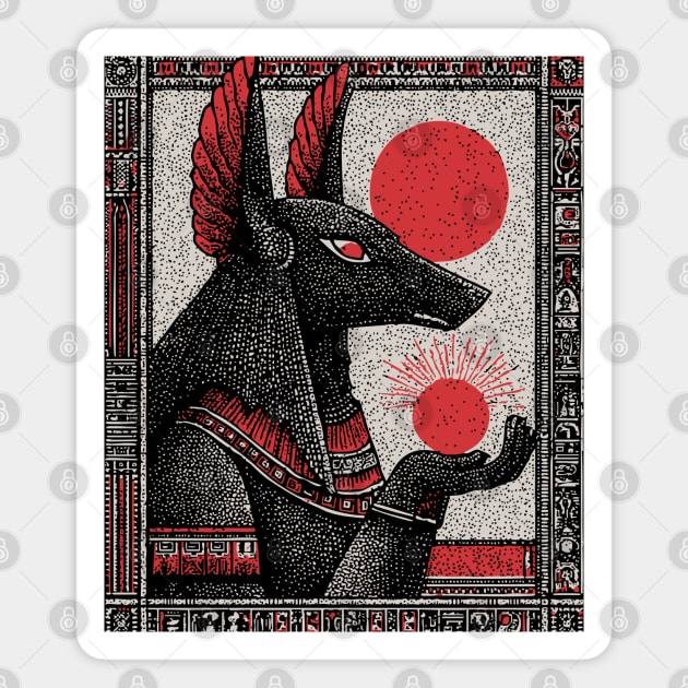 Esoteric Anubis - The Jackal God of the Afterlife Magnet by TuncGK